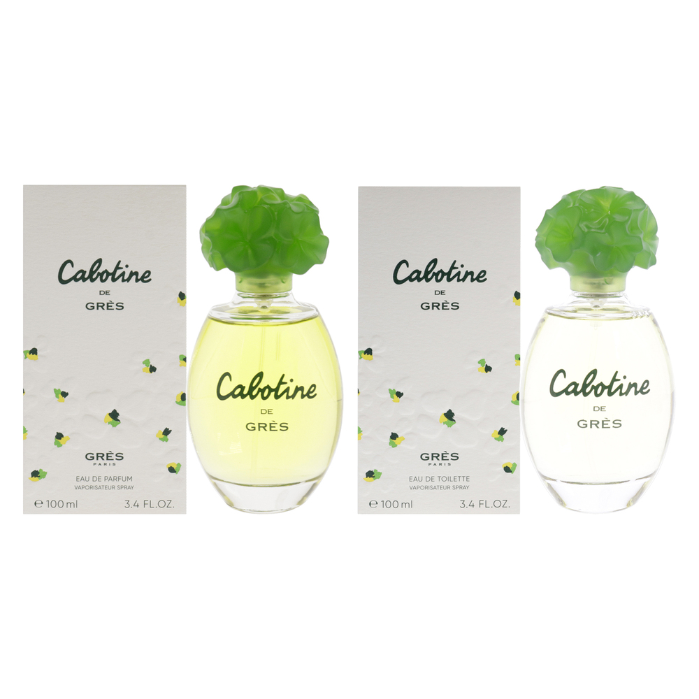Cabotine Kit by Parfums Gres - 2 Pc Kit 3.4 oz EDT Spray, 3.4 oz EDP Spray